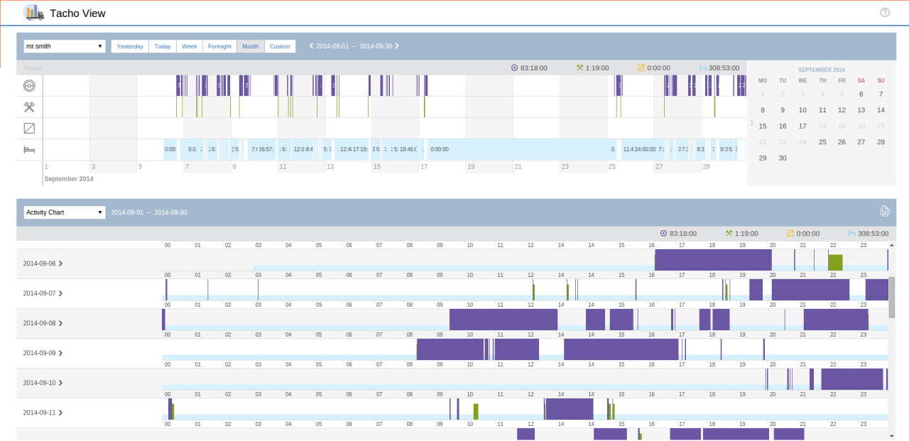 tachoview graphik en